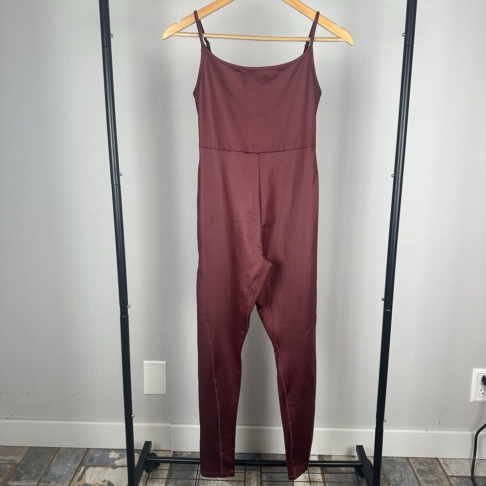 Wild Fable Jumpsuit Women Small Burgundy Red Athletic One Piece Yoga Gym Catsuit